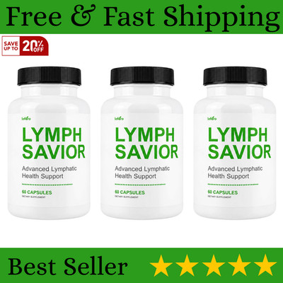 3-Pack Lymph Savior - Advanced Lymphatic Health Support Supplement - 180 Caps