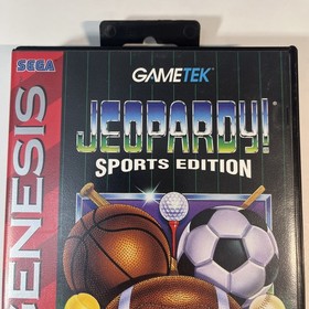 Jeopardy! Sports Edition (Sega Genesis, 1993) CIB Complete With Manual - Tested