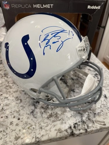 Peyton Manning Autograph Full Size Colts helmet (Peyton Manning Hologram)