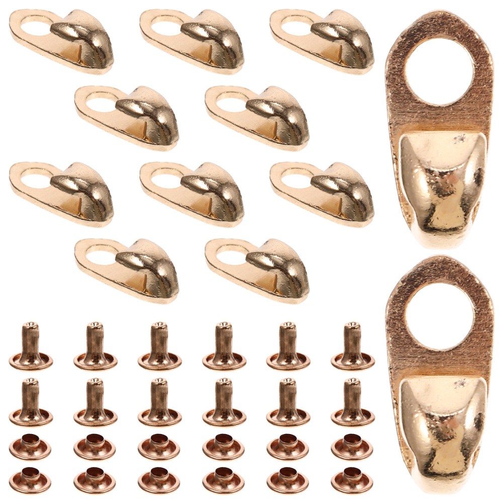 20 Pcs Metal Shoe Buckle Boot Buckle Eyelet Hooks for Hiking Climbing Repair