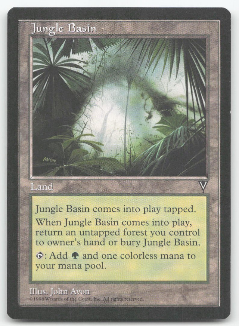 JUNGLE BASIN UC VISIONS MAGIC: THE GATHERING NEAR MINT