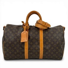 Borsa da viaggio originale LOUIS VUITTON Monogram Keepall Bandouliere 45...