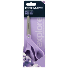 Fiskars Explore Collection Designer Scissors: 8 inch / 1-pack Ultra Lilac 