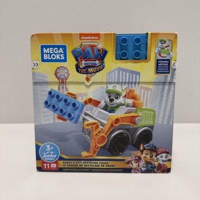 Mega Bloks Paw Patrol The Movie Rocky's City Recycling Truck GYH93 11 Pieces NEW