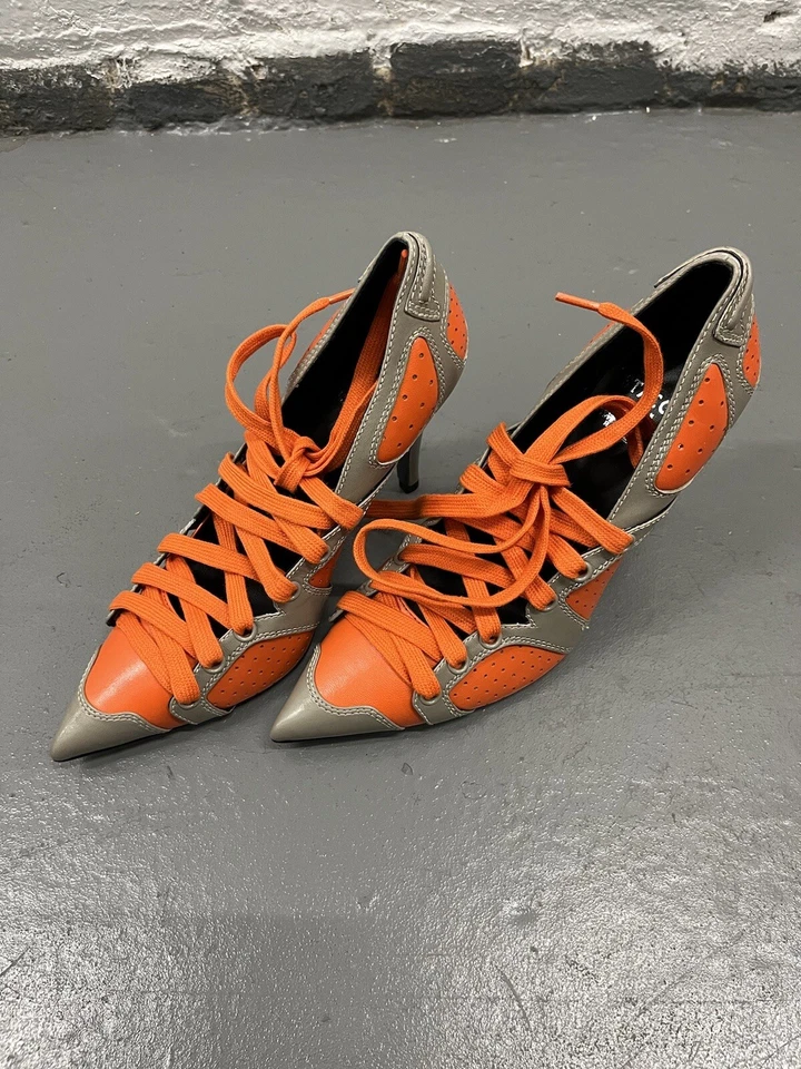 Jeremy Scott Staccato Gris Y Naranja Talla 8.5 EE. UU. Foto 4 de 4