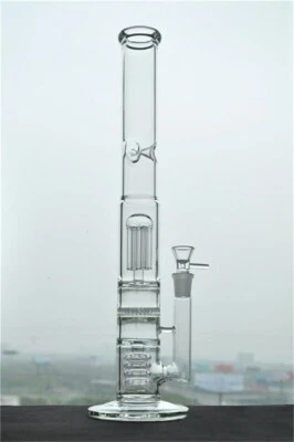 17" Glass Bong Big Glass Bongs Water Pipe 18.8mm Smoking Hookah Bongs Perc Bongs