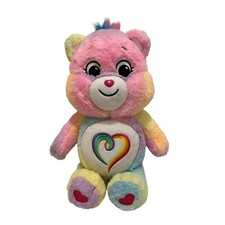 Care Bears 13" Plush Togetherness Bear Rainbow Heart 2021 Stuffed Animal Toy