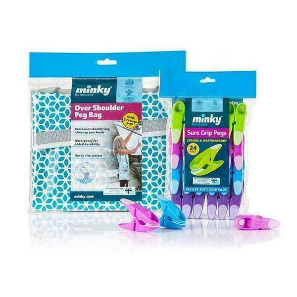 Minky Sure Grip Pegs Pack of 24 for sale online eBay