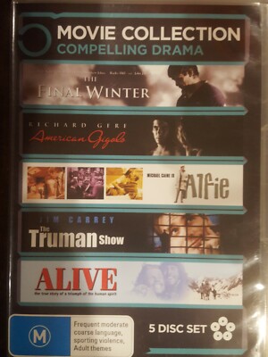 THE FINAL WINTER RARE DVD ALIVE TRUMAN SHOW ALFIE AMERICAN GIGOLO 5 FILM PACK