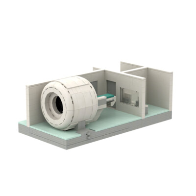 MOC Brick Collection MRI Scanner Model Building Blocks Set Kids Educational Toys