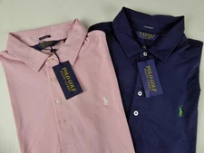 Polo Golf Ralph Lauren Stretch Lisle Polo Shirt $89.50 NWT w/ Embroidered Pony