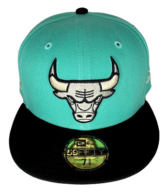 Bulls 59FIFTY 7 3/8 水色×緑 US限定モデル New Era NBA Chicago Bulls Mint Green & Black Clear 59FIFTY Fitted