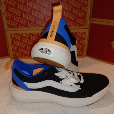 VANS Men's 3.5/Women's 5 UltraRange Exo Pop Black Multi White Blue - VN0A4U1K50M