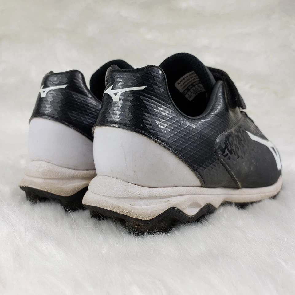 MIZUNO Baseball Softball Cleats Black White Size US 3 EUR 34 - Image 4 of 4