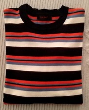 JIASIBO merino wool sweater, vintage striped. Choker