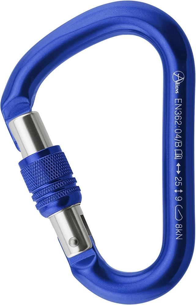 Mosquetón ALIENS Hms Tornillos Tapón de Rosca Arnés Escalada Seguridad Screwlock