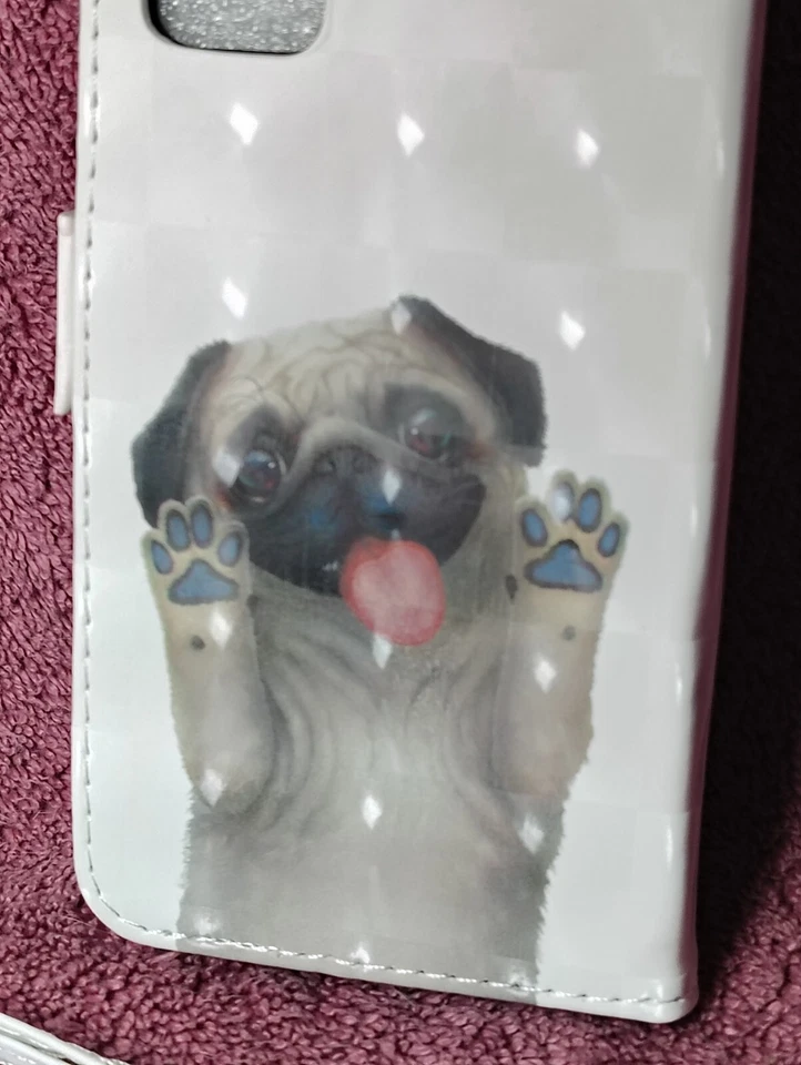 Pug Puppy Flip Magnetic Wallet Case Cover For Samsung Galaxy S20/FE/S20 Lite 5G - Image 3 of 4