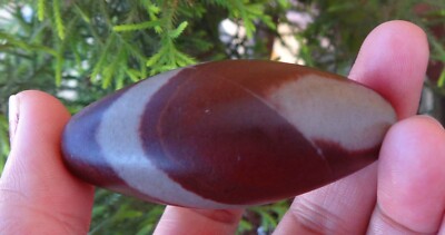 Shiva Lingam/Lingham Stein Narmada Fluss Indien Minerlal Exemplare Hinten=4