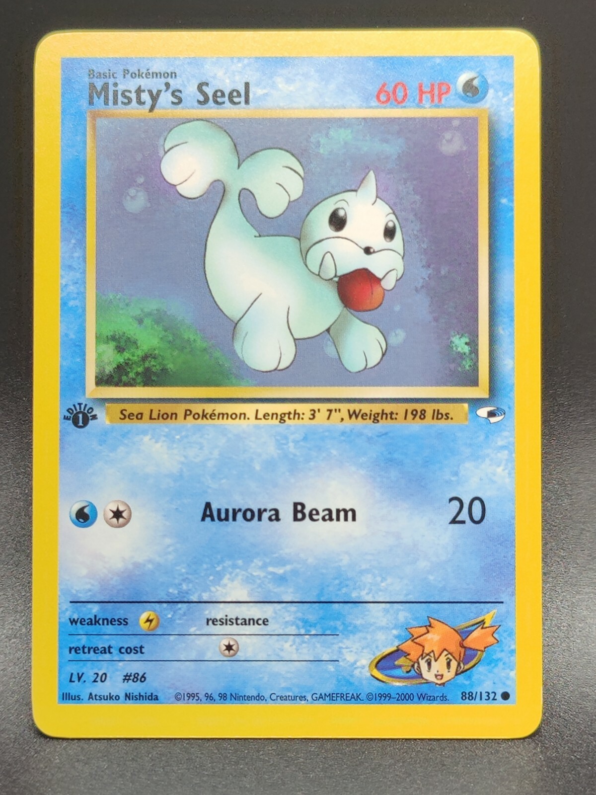 Misty's Seel | NM/M | Gym Heroes 1st Edition 88/132 | Common | Pokemon
