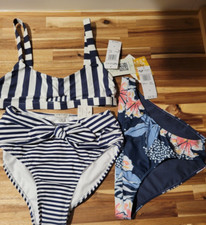 NWT Roxy Girl and Habitual Girl 3 Pieces of Swimwear Bikini Size Medium 14 16