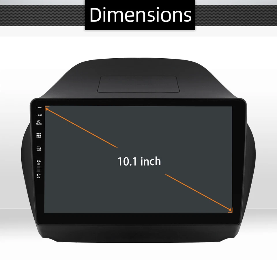 128GB Android 14 Autoradio Car Stereo Per Hyundai IX35 2009-2015 Wifi Carplay BT - Immagine 3 di 4