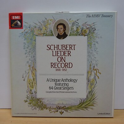 RLS 766 SCHUBERT Lieder on Record 1898-1952 VARIOUS SINGERS HMV MONO 8LP BOX NM
