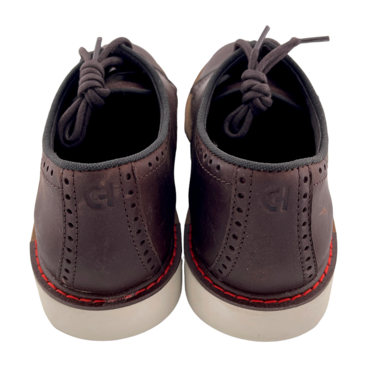 Cole Haan Go-To Plain Toe Oxford Shoes Dark Coffee Brown 