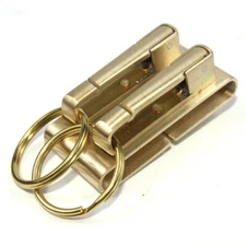 Solid Brass Belt Clip Keychains Keyrings Brass Key Chain Key Holder Gifts New
