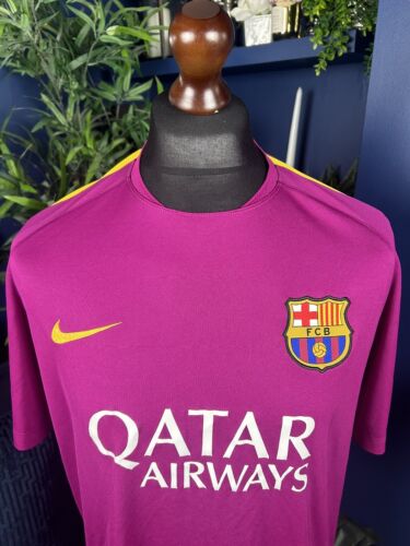 2015-2016 FC Barcelona Nike Pre-Match Trainingsshirt Größe L Large 686641-560