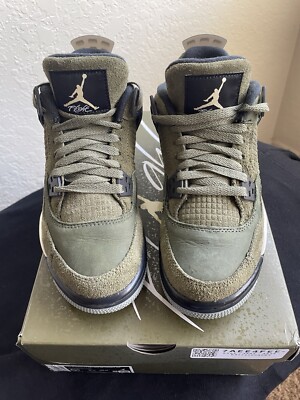 Size 5.5 - Jordan 4 SE Retro Low Craft - Olive | eBay