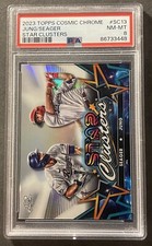 Josh Jung / Corey Seager 2023 Topps Cosmic Chrome Star Clusters #SC13 PSA 8 