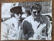 Original Foto 18x24cm GP PAU F2 1969 Jackie STEWART und Jochen RINDT