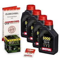 Honda Nc 750 X Ohne Dct (RH09) 21-23, Motul 10W30 ÖL + Hiflo Racing ÖLfilter Set