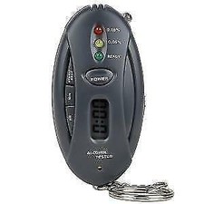 Excalibur 681-CS Alcohol Breath Tester Keychain w/Digital Timer  LED Flashlight