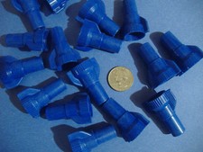 40 PC GARDNER BENDER LARGE BLUE WINGGARD WIRE CONNECTORS MADE IN USA 10-089 NUTS