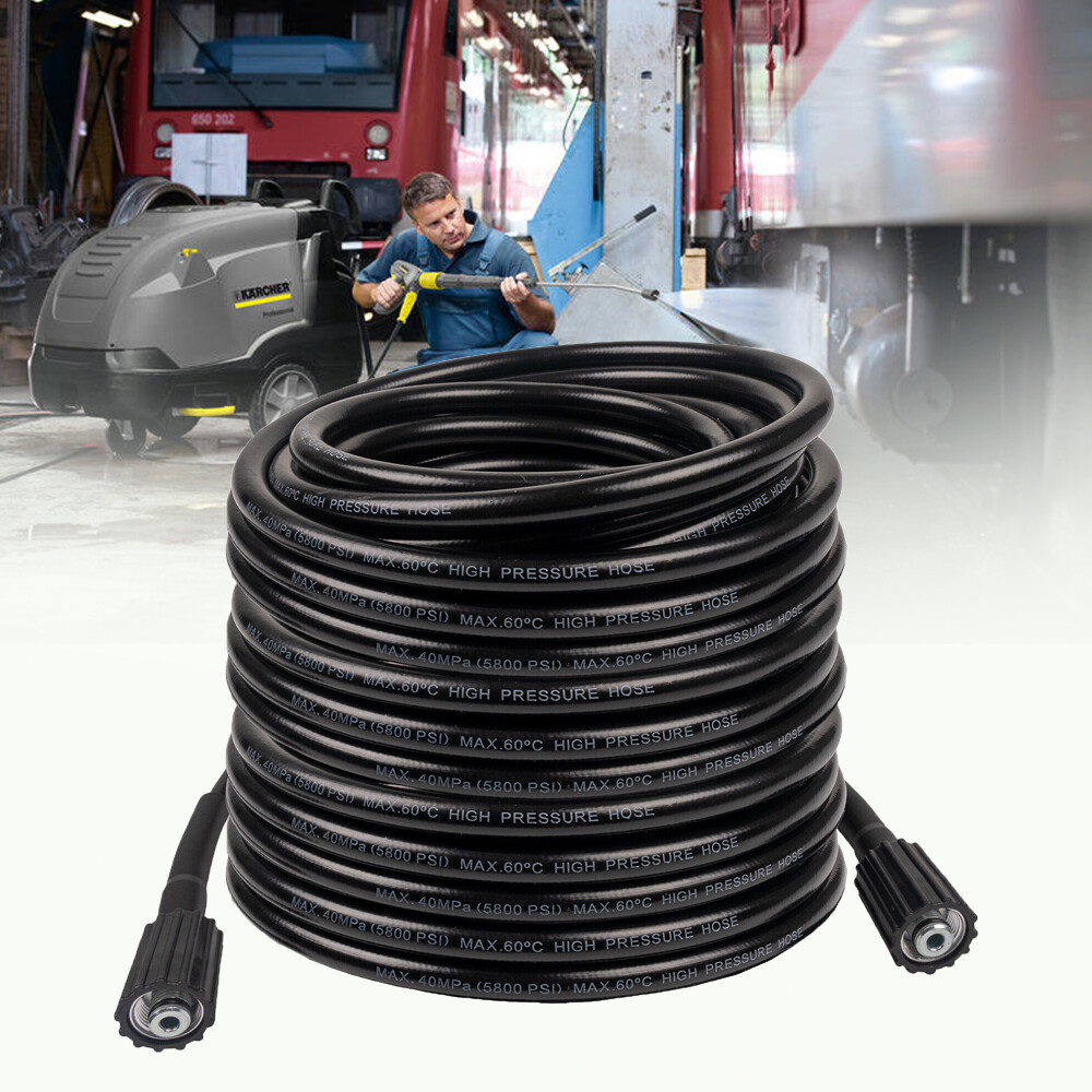 High Pressure Washer Hose 25/50/100ft 5800PSI M22 Power Washer