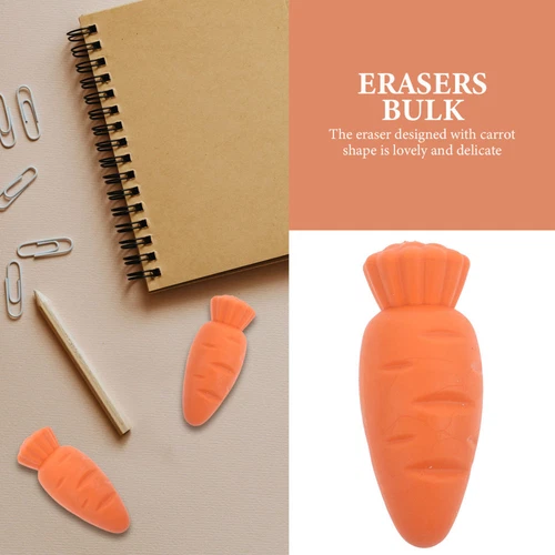 20x Kreative Radiergummis Mini Karottenform Kinder Bleistift Radierer Malen Zeichnen Werkzeug - Bild 7 von 13