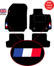 Tailored Carpet Car Floor Mats to fit Renault Clio 2013 Onward Logos & clips