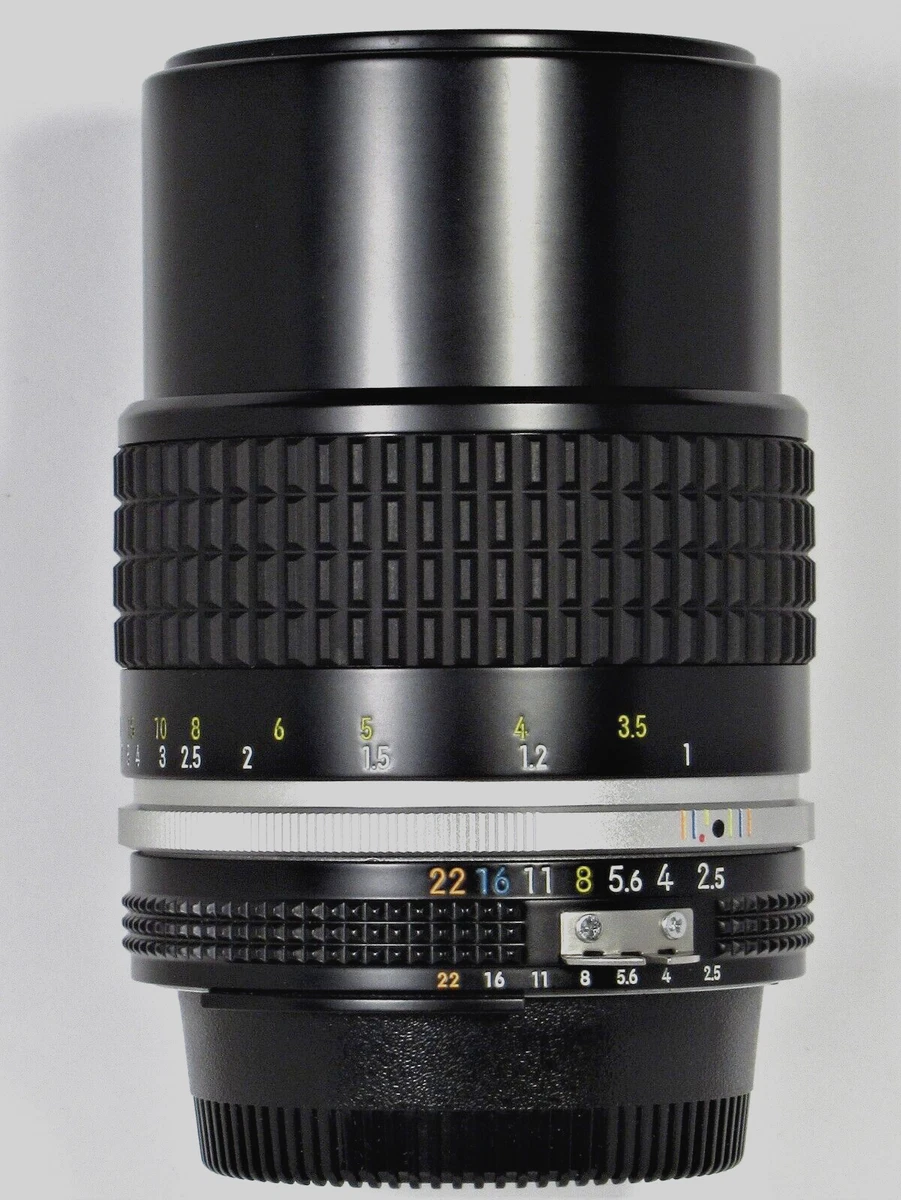 Nikon AI-S Camera Lenses 105mm Focal f/2.5 Maximum Aperture for