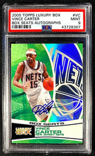PSA 9 MINT /224 2005 TOPPS LUXURY VINCE CARTER AUTO