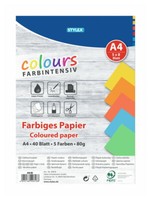 40 Blatt Farbiges Druckerpapier / Kopierpapier / Bastelpapier