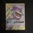 Pokémon TCG Holo Ultra Rare Gengar&Mimikyu GX 164/181