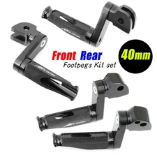 40mm Lowered CNC Front Rear MFP Foot Pegs For CBR600RR 19 20 21 22 23