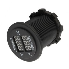 ⁺Car Motorcycle DC 12-24V Dual LED Digital Voltmeter Ammeter Amp Volt Meter