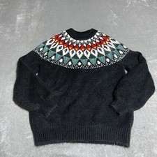 Urban Outfitters Sweater Womens Small Black Urban Renewal Soft Cozy Preppy