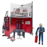 Bruder Bworld Spielzeug Feuerwehrstation Mit Feuerwehrmann Feuerwehr / 62702