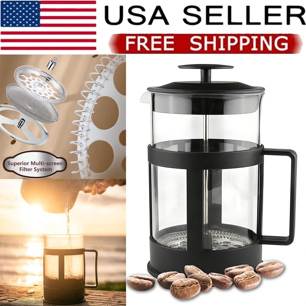 27 Oz ,coffee Or Tea Maker With 3 Filters,stainless Steel