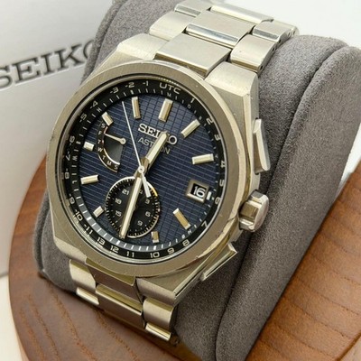 Seiko Astron Nexter SBXY065 Solar Radio Wave Navy Blau Herrenuhr Box Japan