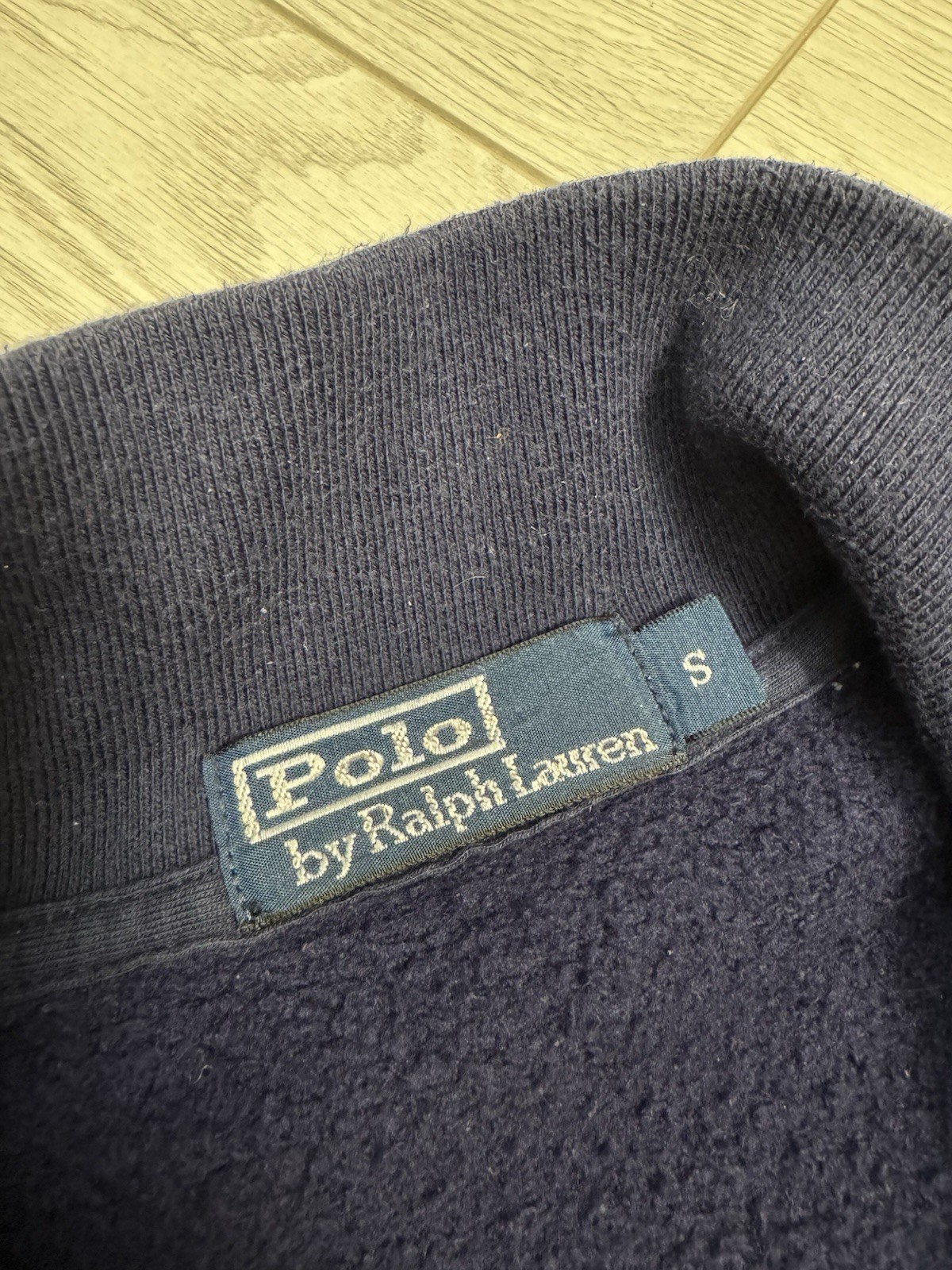 Polo Ralph Lauren Wimbledon Full Zip Fleece Mock Big Pony Sweatshirt Navy Men's  thumbnail 3