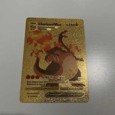 charizard max pokemon card VMAX Gigantamax 350HP GMax Wildfire 143/293 Gold Foil Fan Art end display Charizard Vmax from Champion's Path!